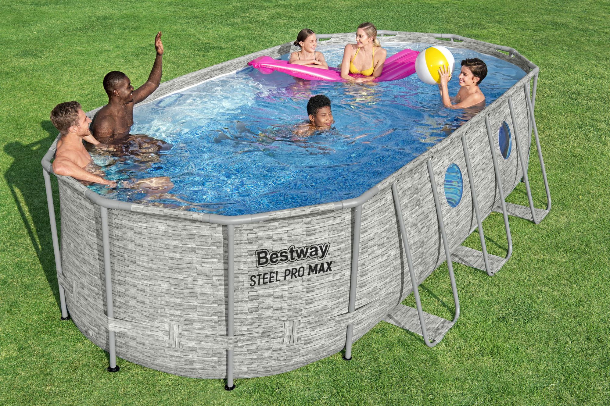 Bestway Steel Pro MAX Splashview Frame Pool Set 549 x 274 x 122 cm