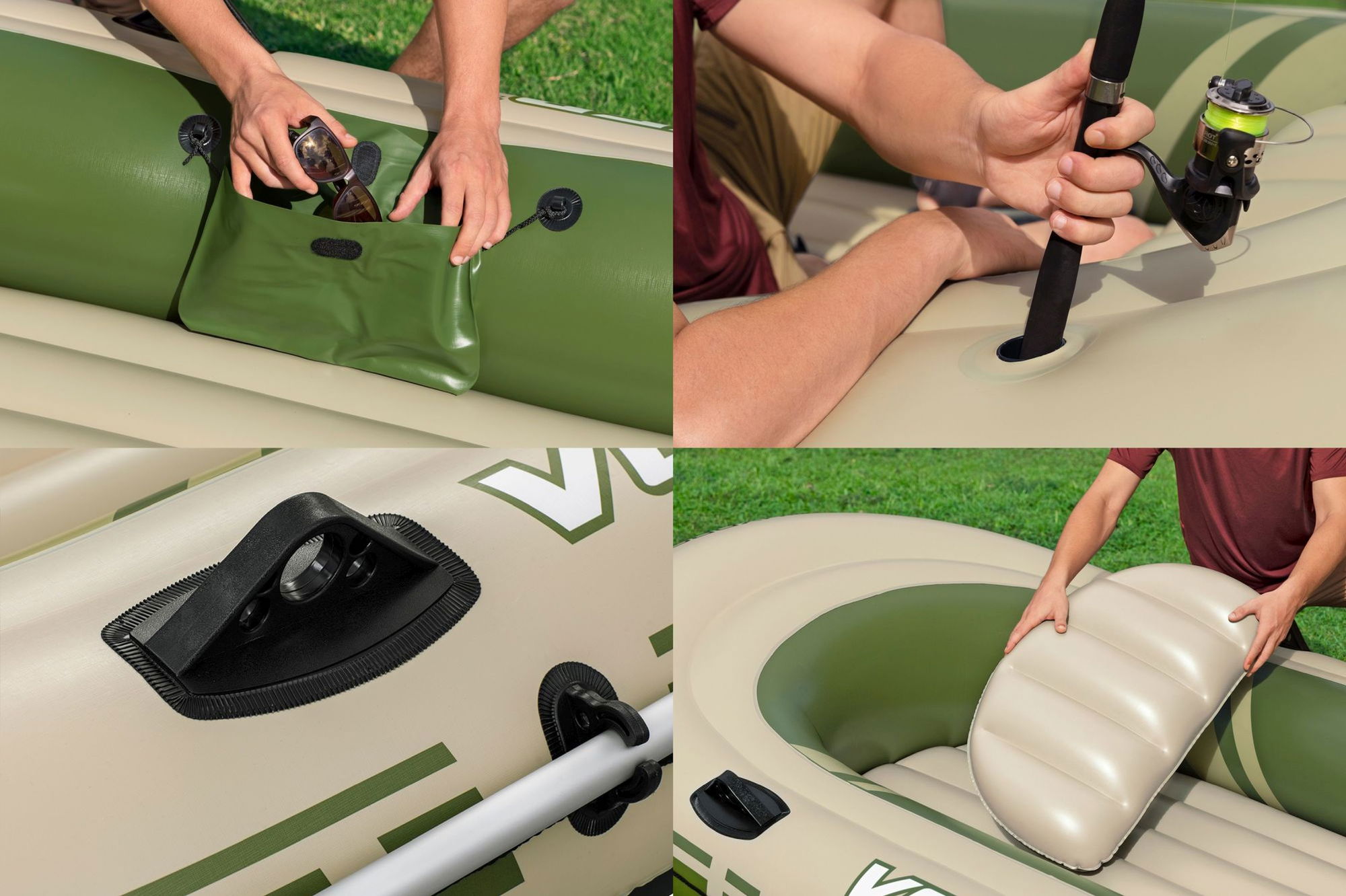 Bestway Voyager X4 Schlauchboot Komplett-Set 4 Personen Bestway Voyager X4 Schlauchboot Komplett-Set 4 Personen