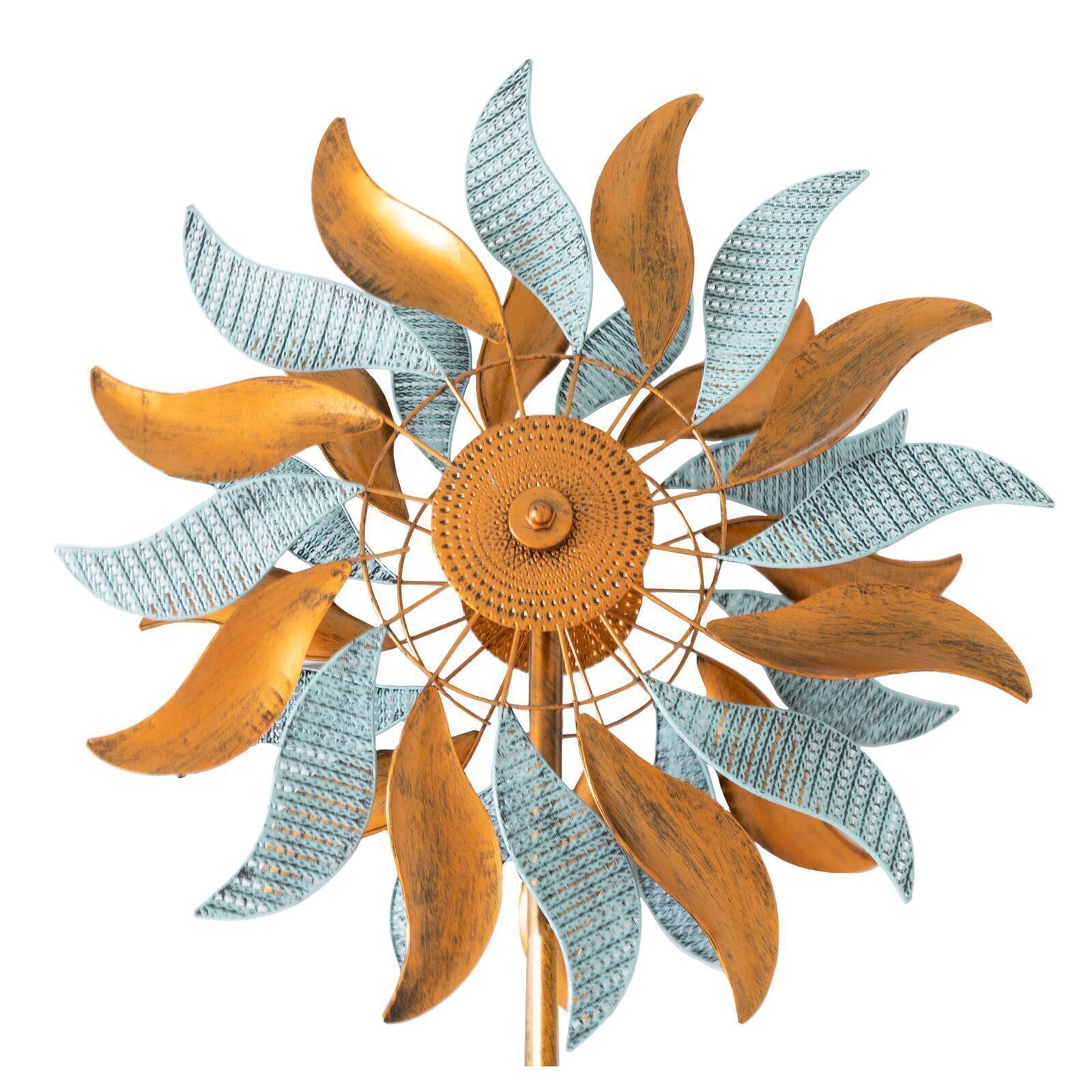 Windrad “Fire Flower”, Windspiel mit 2 gegenläufigen Rotoren, Gartendeko 213 cm hoch NA183 Windrad “Fire Flower”, Windspiel mit 2 gegenläufigen Rotoren, Gartendeko 213 cm hoch NA183