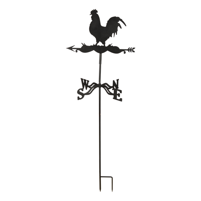 Wetterfahne aus Metall, Windfahne mit Halterung, Windspiel, Wetterhahn ES-WV19