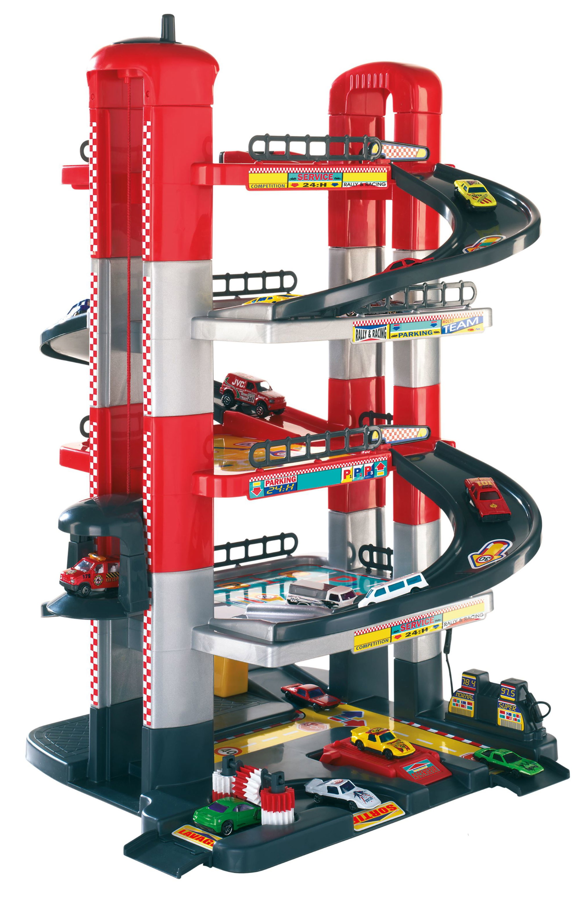 Kinderparkhaus 5 Etagen, Spielzeugauto Garage für kreative Kinder