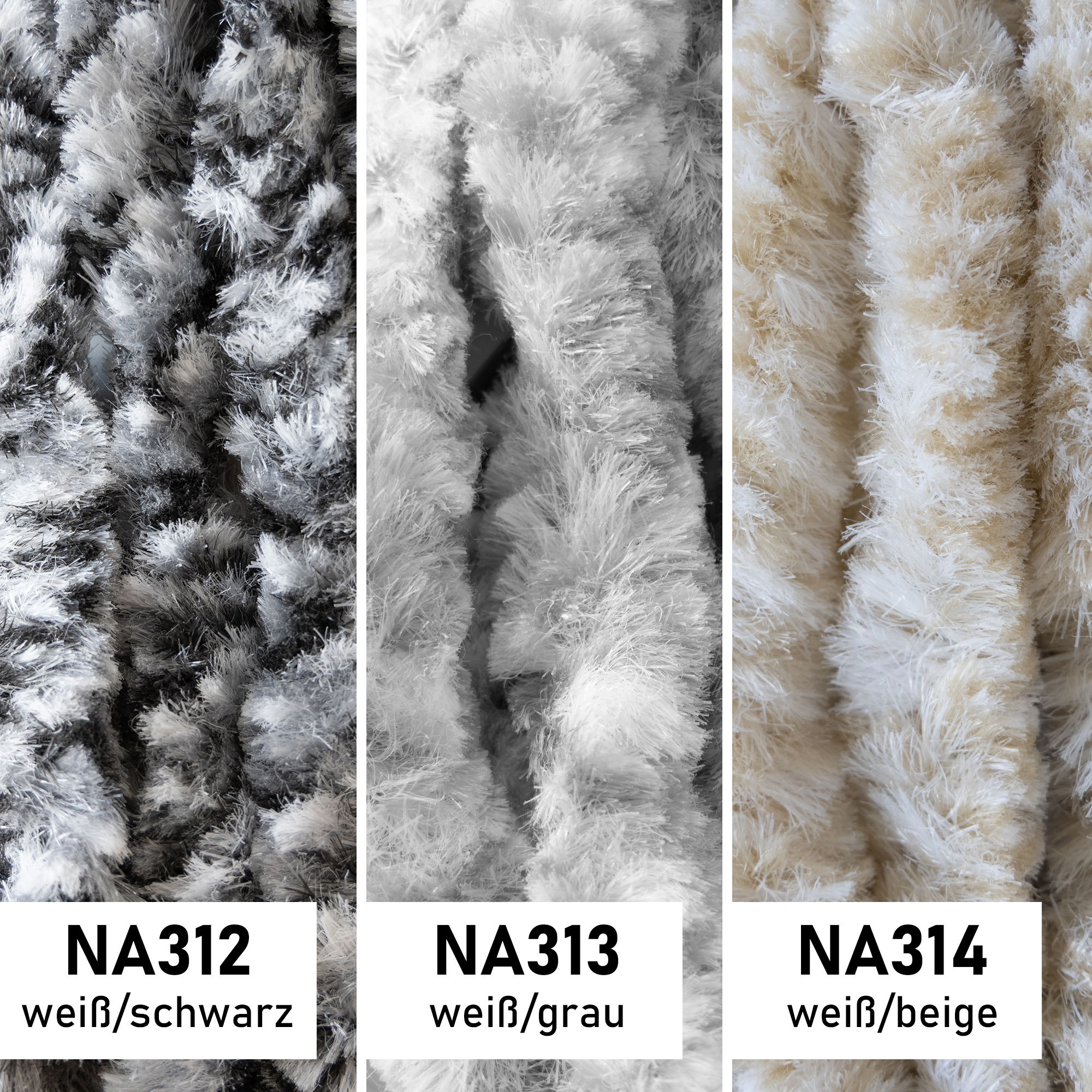 Flauschvorhang 56x185cm, Fliegenschutz, Türvorhang