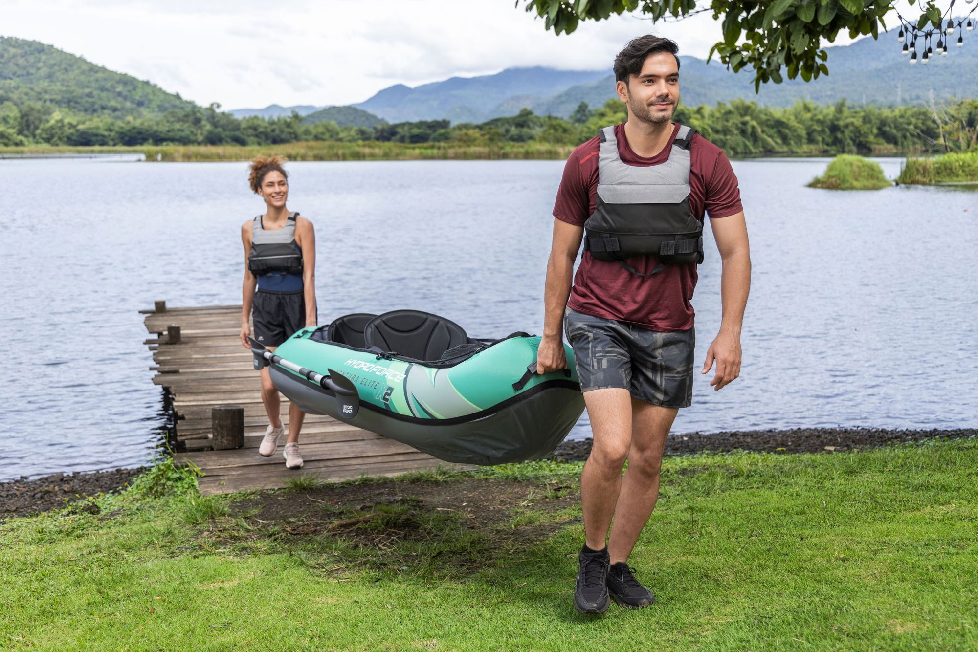Bestway Ventura Elite X2 Schlauchkajak 2 Personen mit Paddelset
