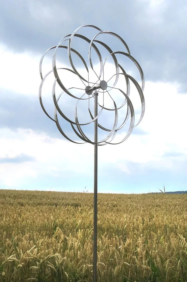 Windspiel Edelstahl Mandala Sun 180 cm hoch, Gartendeko Windspiel Edelstahl Mandala Sun 180 cm hoch, Gartendeko