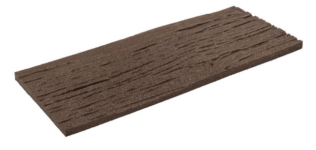 Trittstein Bahnschwelle, Gehwegplatte aus recyceltem Gummi 60x25x1,7cm