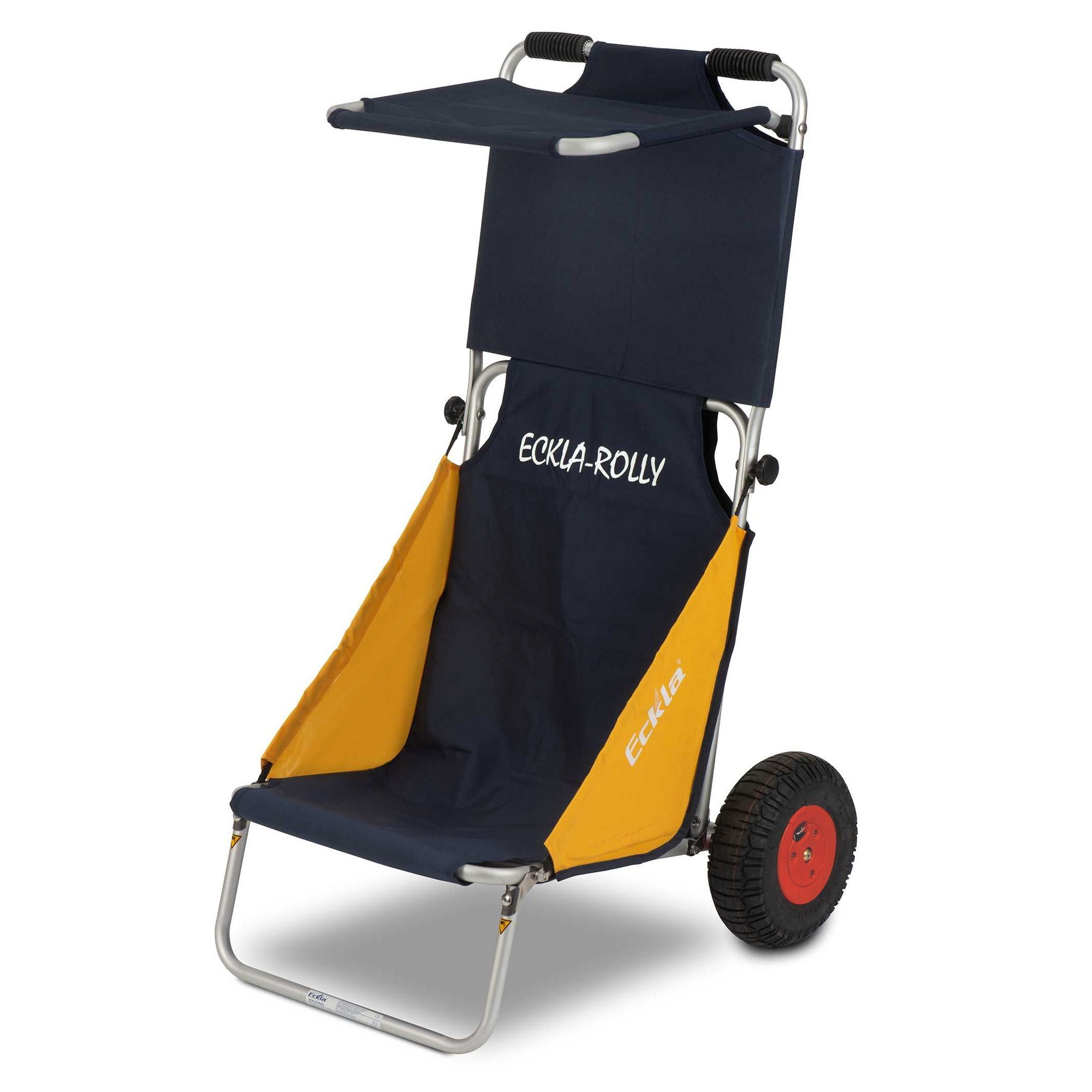 Eckla Beach Rolly in Blau/Gelb mit pannensicherer Bereifung, mit Sonnendach 55530
