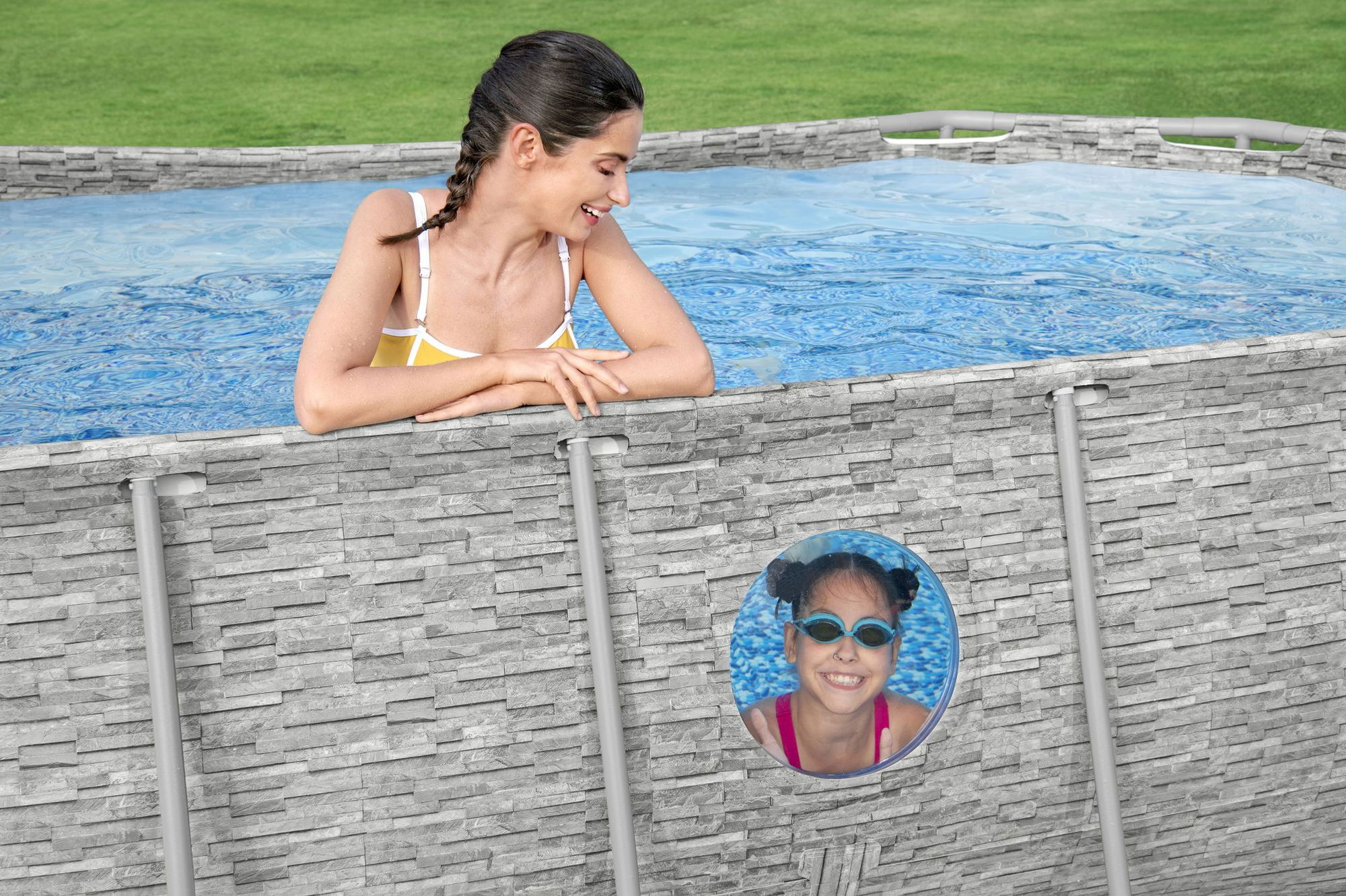 Bestway Steel Pro MAX Splashview Frame Pool Set 427 x 250 x 100 cm