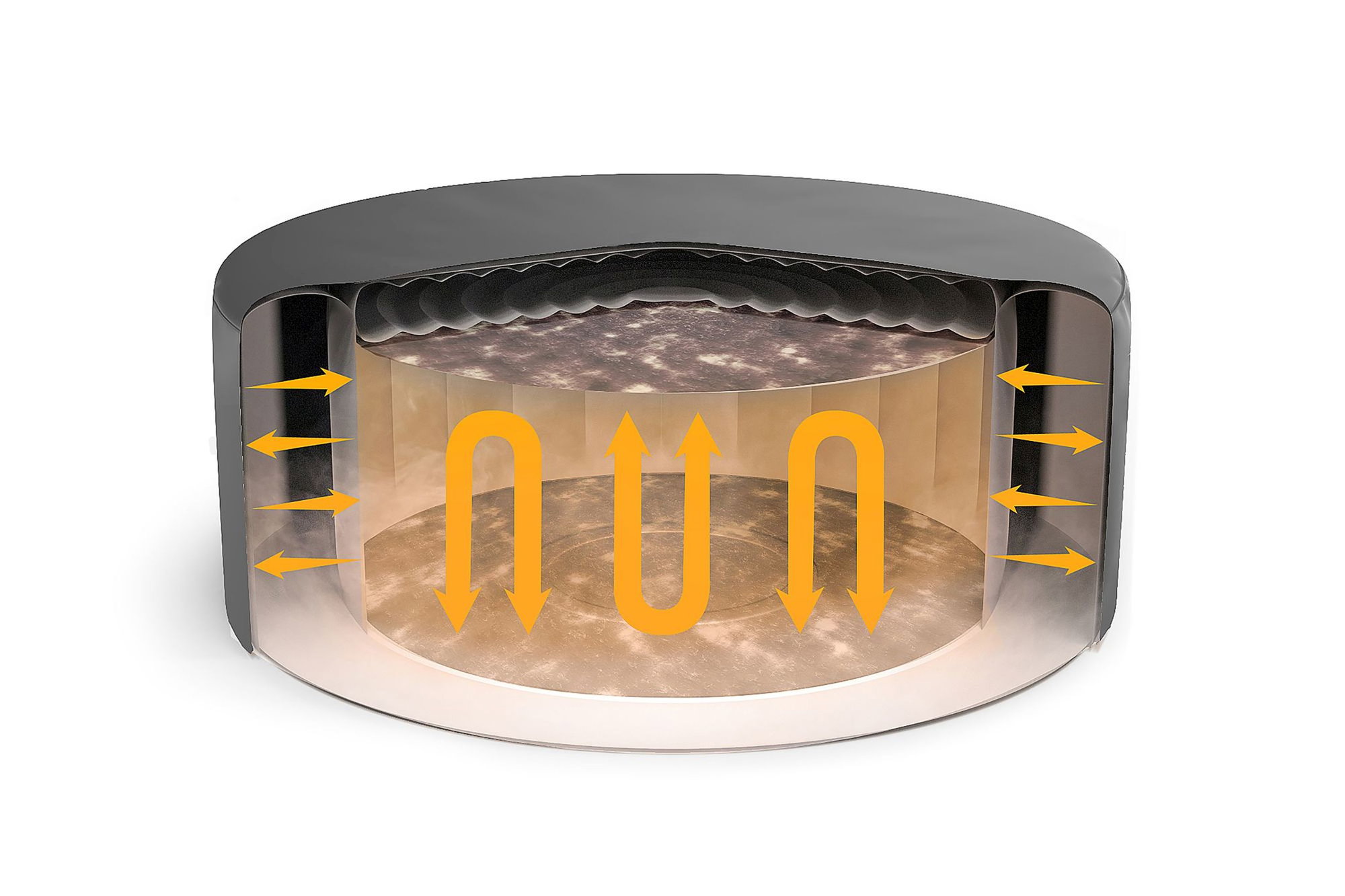 LAY-Z-SPA Abdeckung EnergySense Plus Thermo 216 x 80 cm rund