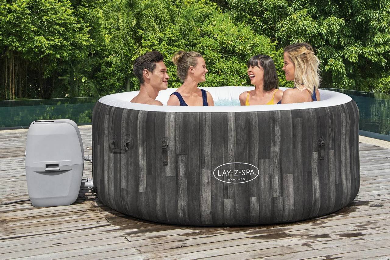 LAY-Z-SPA Bahamas AirJet Whirlpool, 180 x 66 cm, Holz-Optik 60005_22