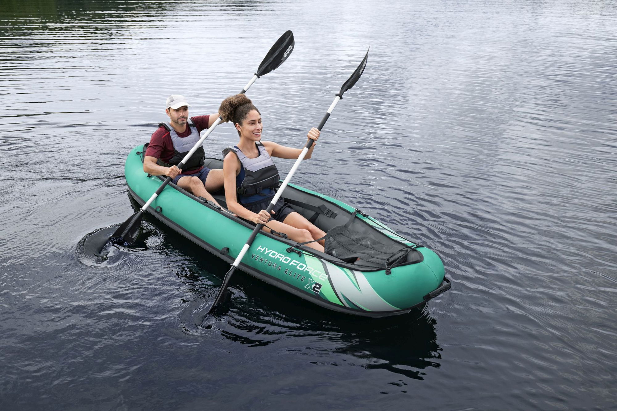 Bestway Ventura Elite X2 Schlauchkajak 2 Personen mit Paddelset