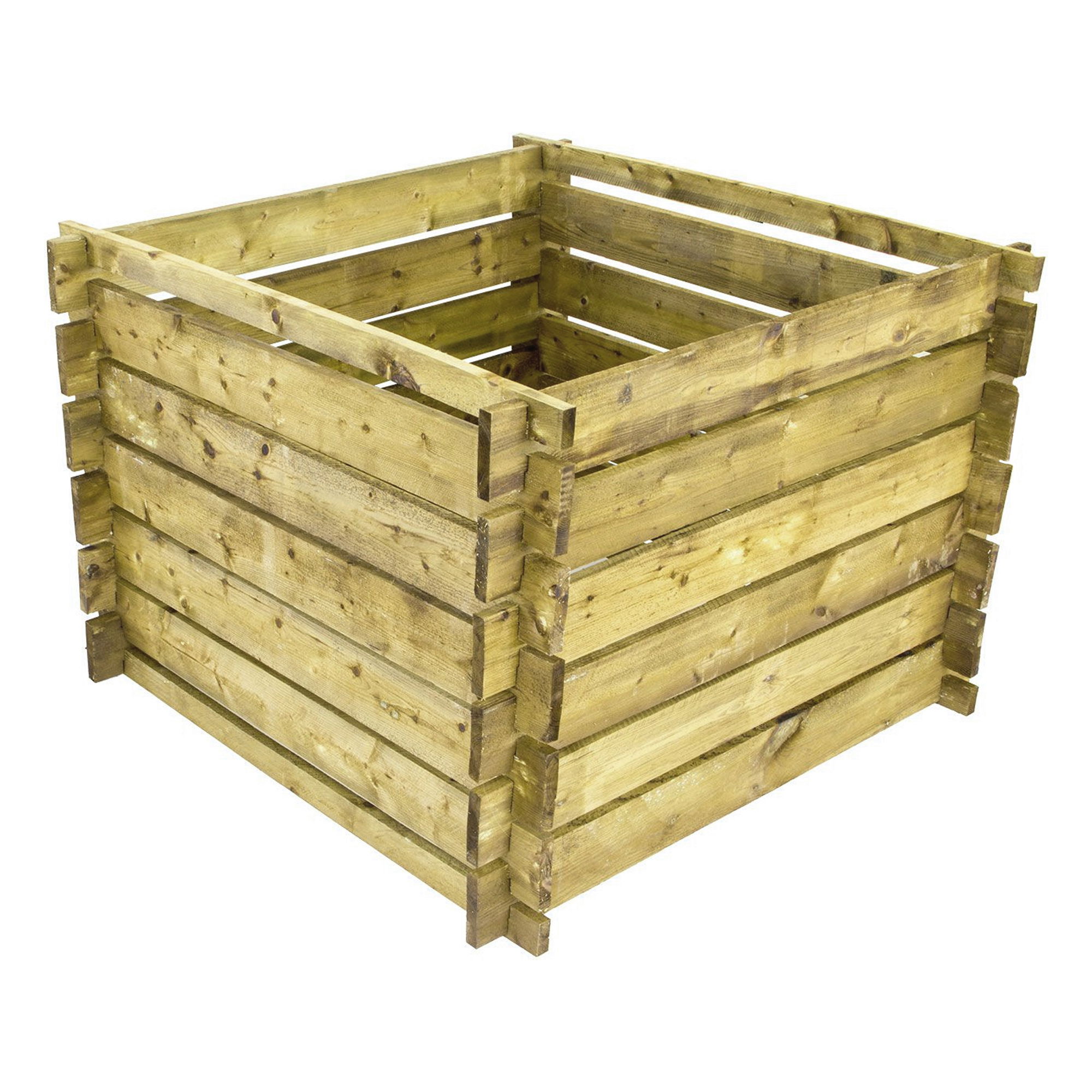 Komposter 100 x 100 x 65 cm, grün, Holzkomposter Stecksystem NA120_GN Komposter 100 x 100 x 65 cm, grün, Holzkomposter Stecksystem NA120_GN