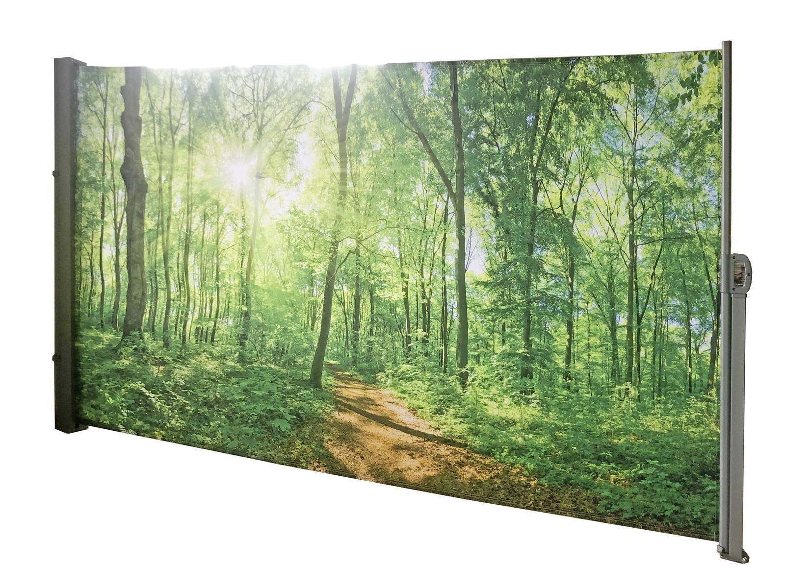 Seitenmarkise 160 x 300 cm, Sichtschutz mit Fotodruck, Markise HI-509170