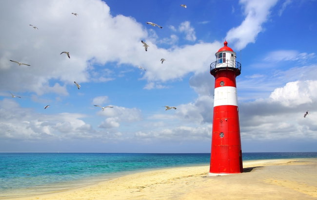 leuchtturm am strand