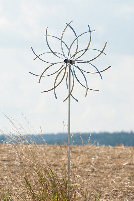 Edelstahl Windspiel Power Flower ST, 60 cm inkl. Stab ca. 180 cm OW2665 Edelstahl Windspiel Power Flower ST, 60 cm inkl. Stab ca. 180 cm OW2665
