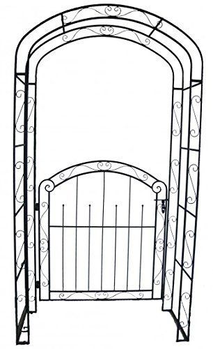 Pforte mit Rosenbogen MAYON, Metall, Rost-Optik HI-504659 Pforte mit Rosenbogen MAYON, Metall, Rost-Optik HI-504659