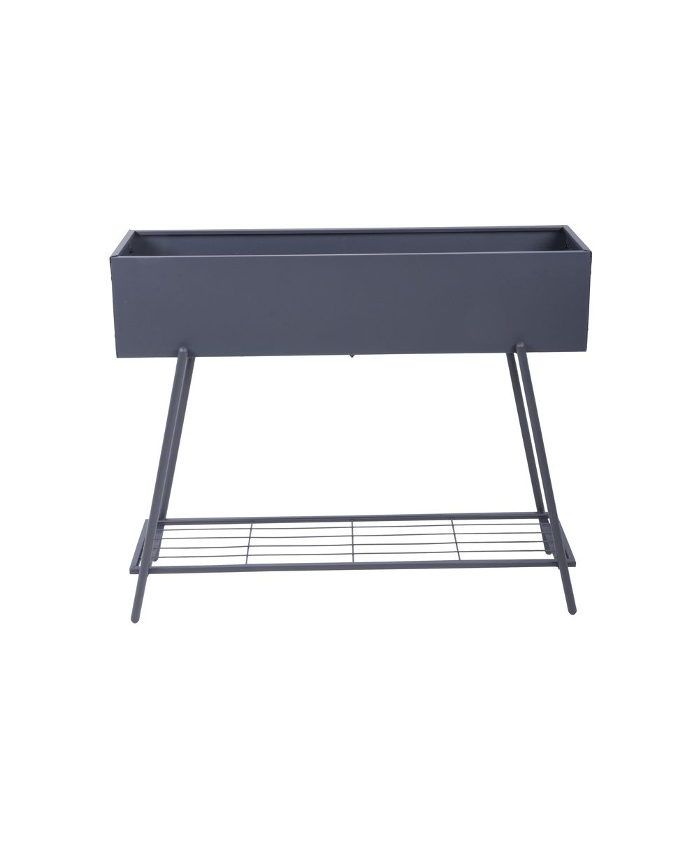 Blumenkasten Blumentopf Pflanzkasten anthrazit HI-507427