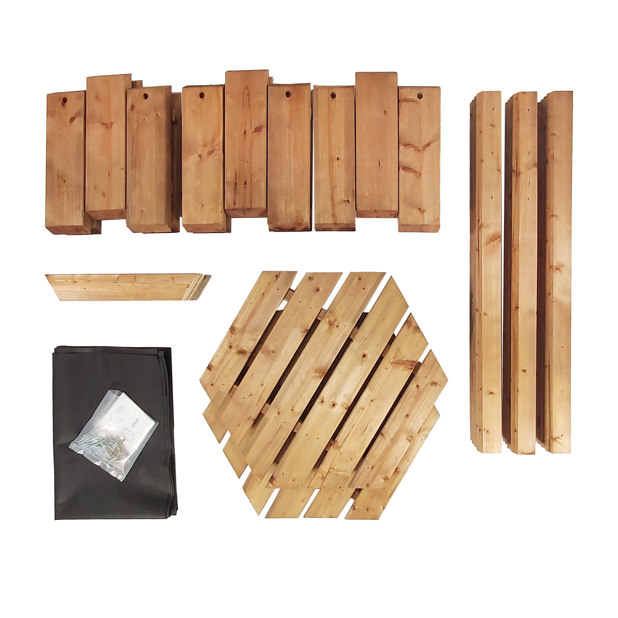 Pflanzkasten aus Holz 6eckig, 80 cm hoch, Blumenkübel mit Füßen, Pflanzgefäß NA115_B Pflanzkasten aus Holz 6eckig, 80 cm hoch, Blumenkübel mit Füßen, Pflanzgefäß NA115_B