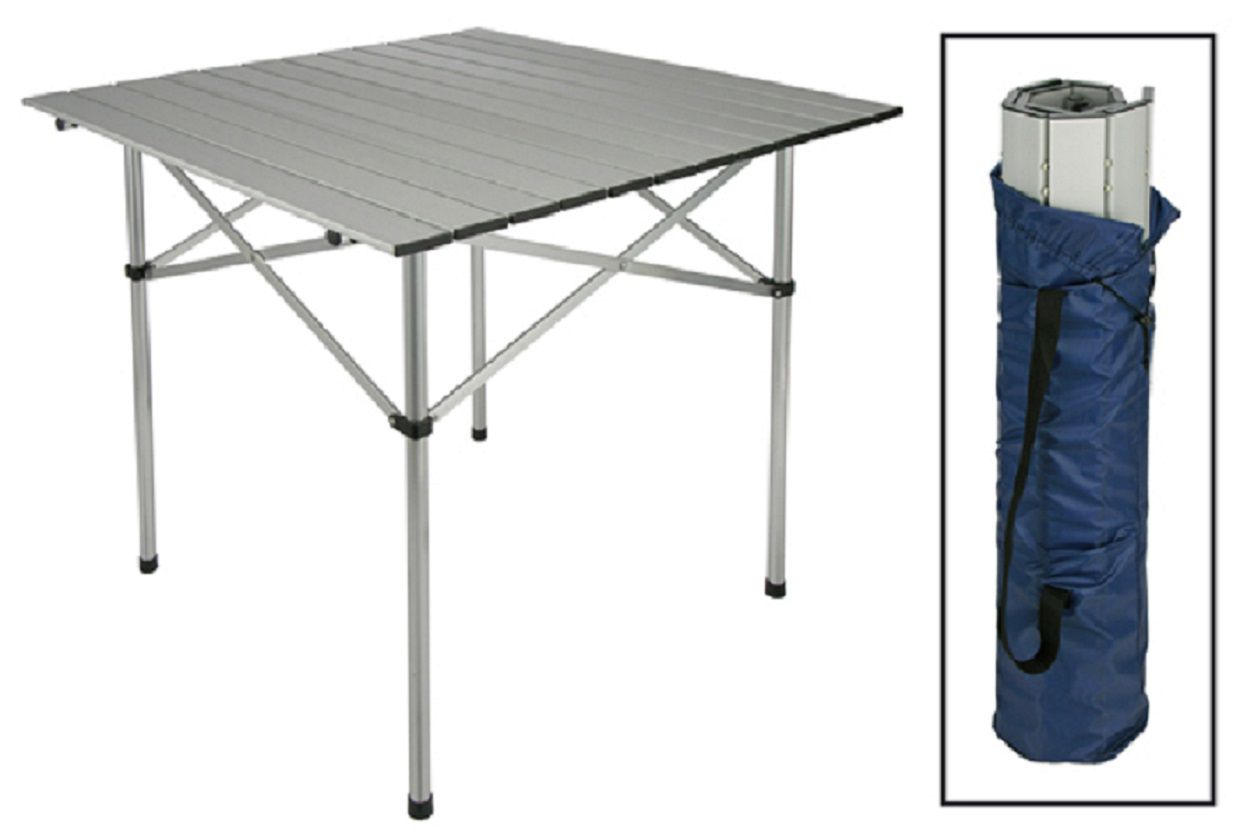 Campingtisch mit Rollplatte, Klapptisch mit Tasche HH-60291