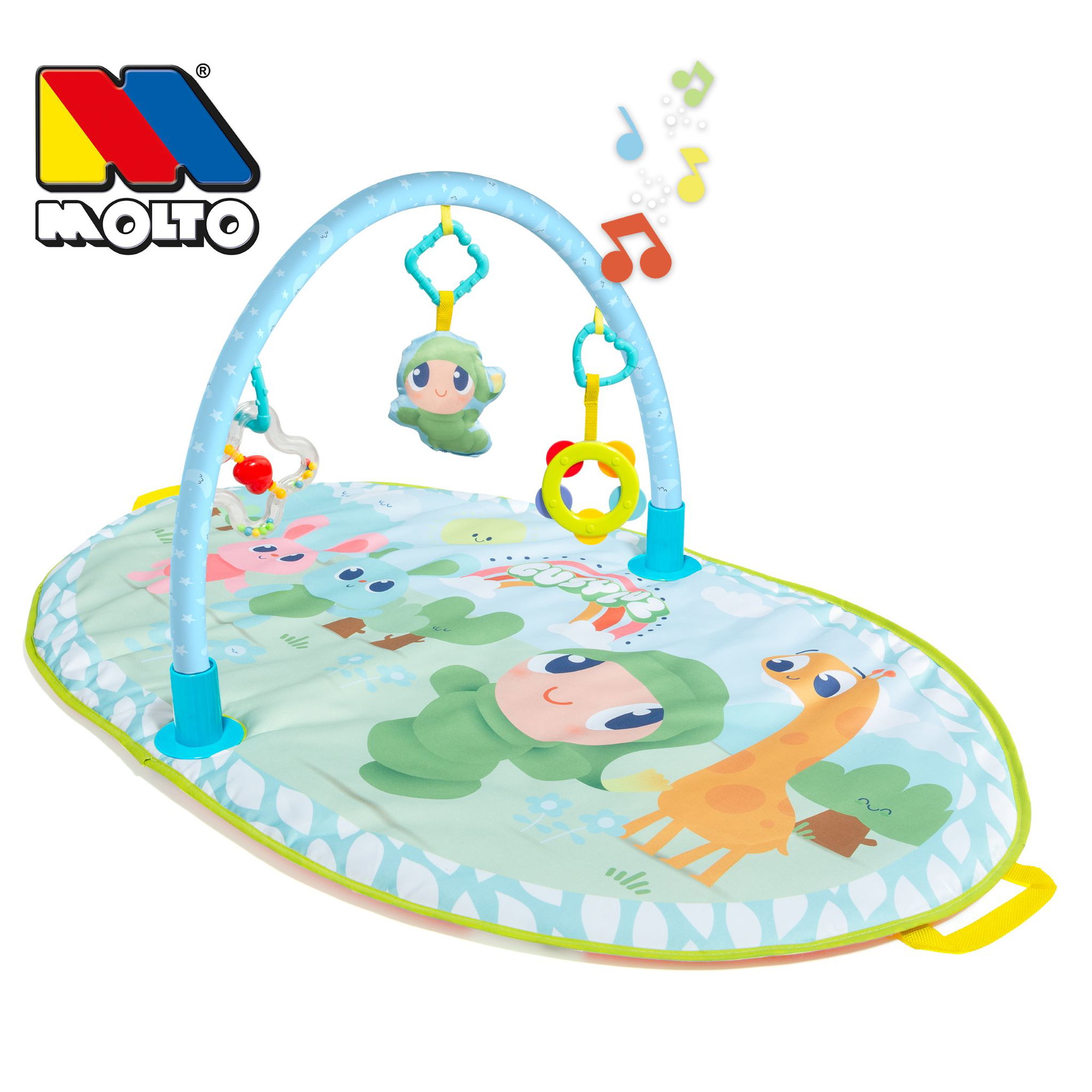 Krabbeldecke Baby mit Spielbogen bunt und Spielzeug faltbar ab Geburt Krabbeldecke Baby mit Spielbogen bunt und Spielzeug faltbar ab Geburt