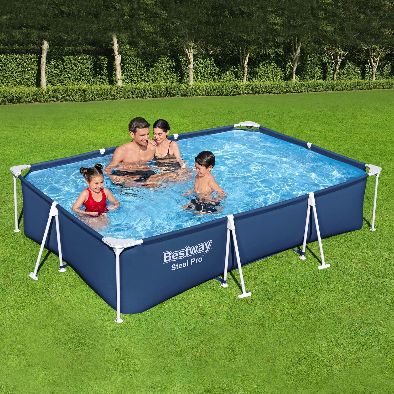 Bestway Steel Pro Frame Pool Set, eckig, blau, mit Filterpumpe Steel_Pro_Filterpumpe_24_M