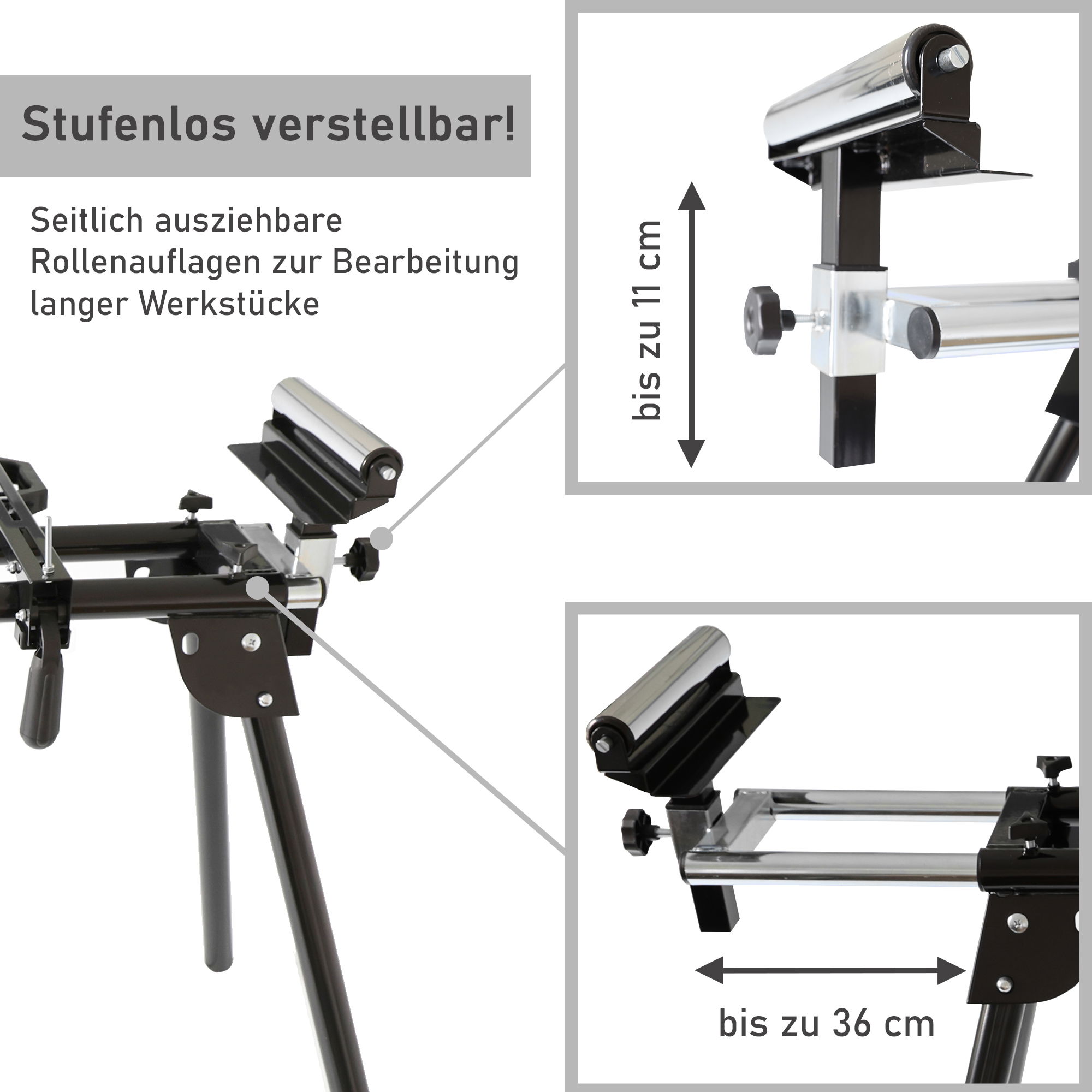 Maschinenuntergestell für Kappsäge und viele weitere Geräte, mobiler Maschinentisch YT008