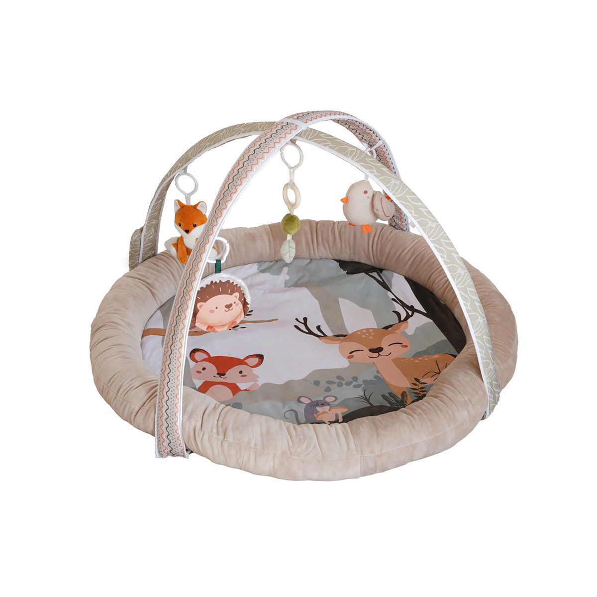 Spieldecke mit Zubehör, beige, Erlebnisdecke, Babymatte ab Geburt, Spielbogen Spieldecke mit Zubehör, beige, Erlebnisdecke, Babymatte ab Geburt, Spielbogen