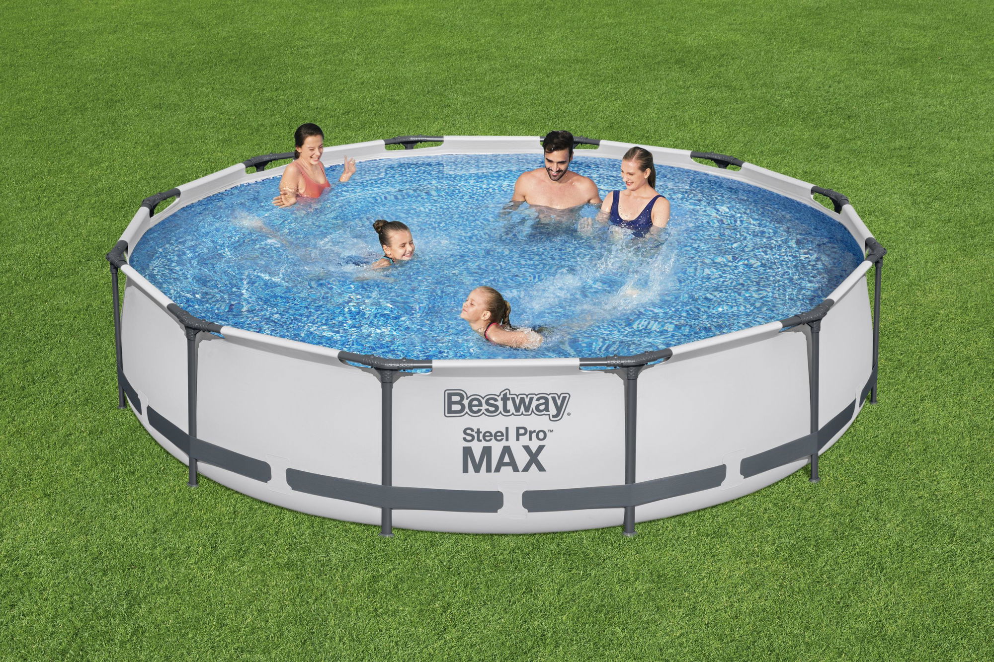 Steel Pro MAX™ Frame Pool Set mit Filterpumpe Ø 366 x 76 cm, lichtgrau, rund 56416_22