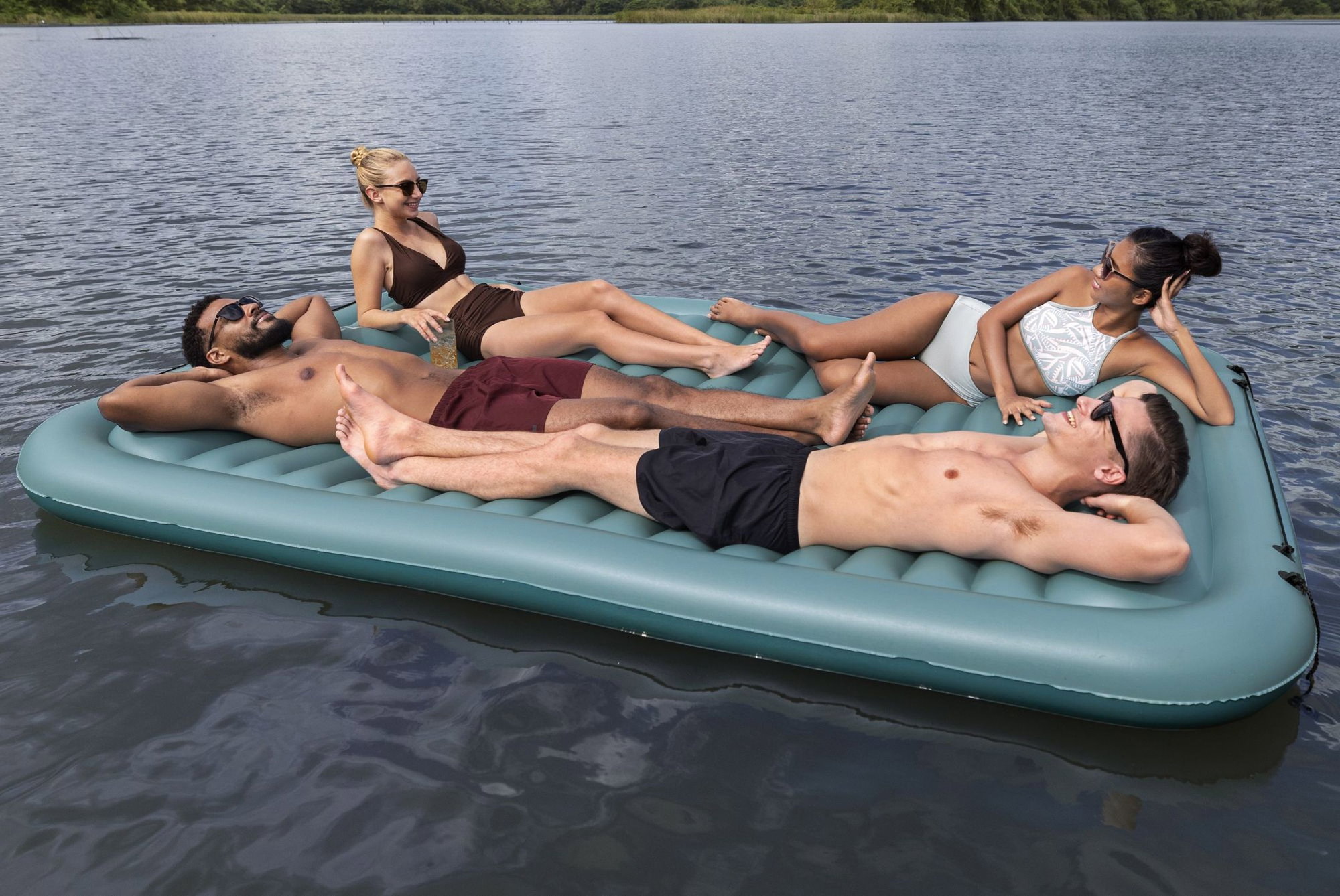 Bestway Hydro Force Plattform Sun Soaker 290 x 191 cm, 4 Personen