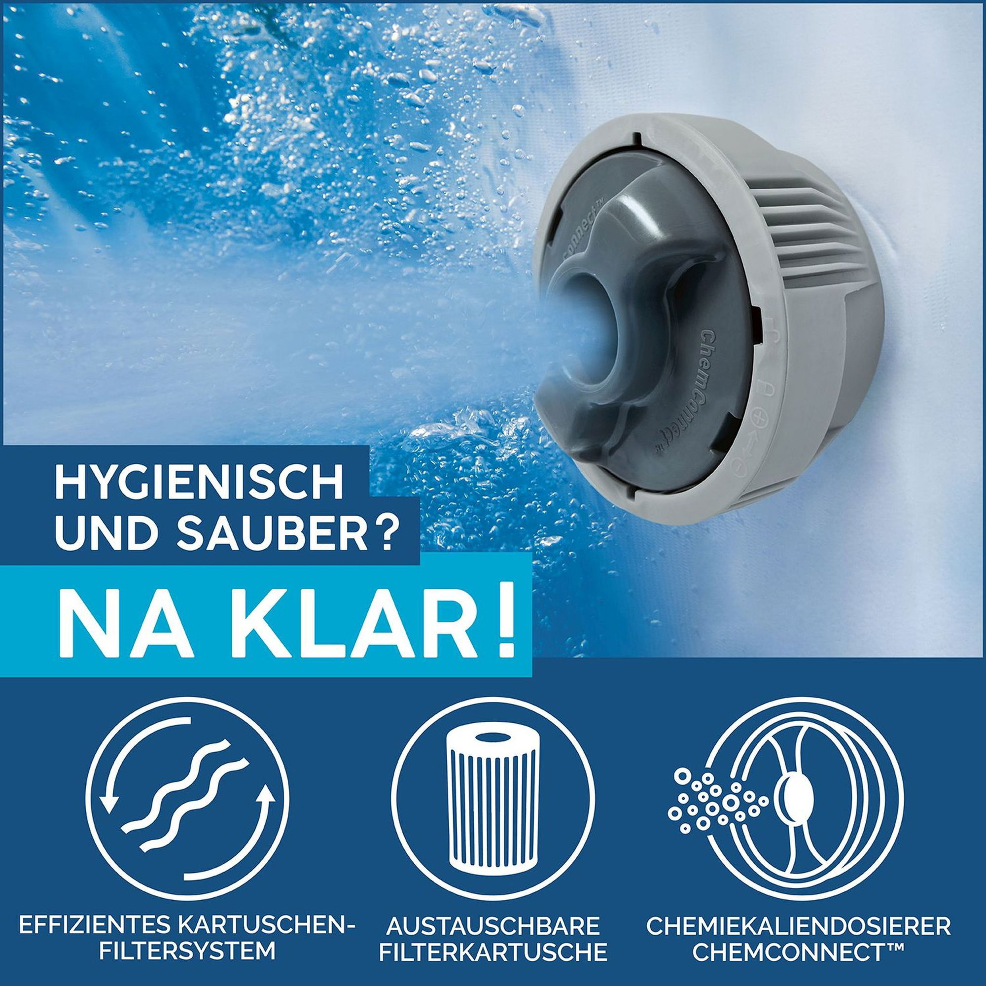 Bestway LAY-Z-SPA Helsinki AirJet Plus Whirlpool Ø 180 x 66 cm 7 Personen