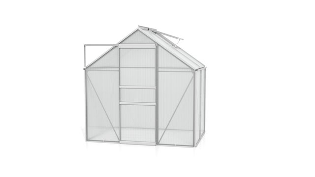 Gewächshaus Venus 2500 192x130x197cm, alu eloxiert, HKP 6mm