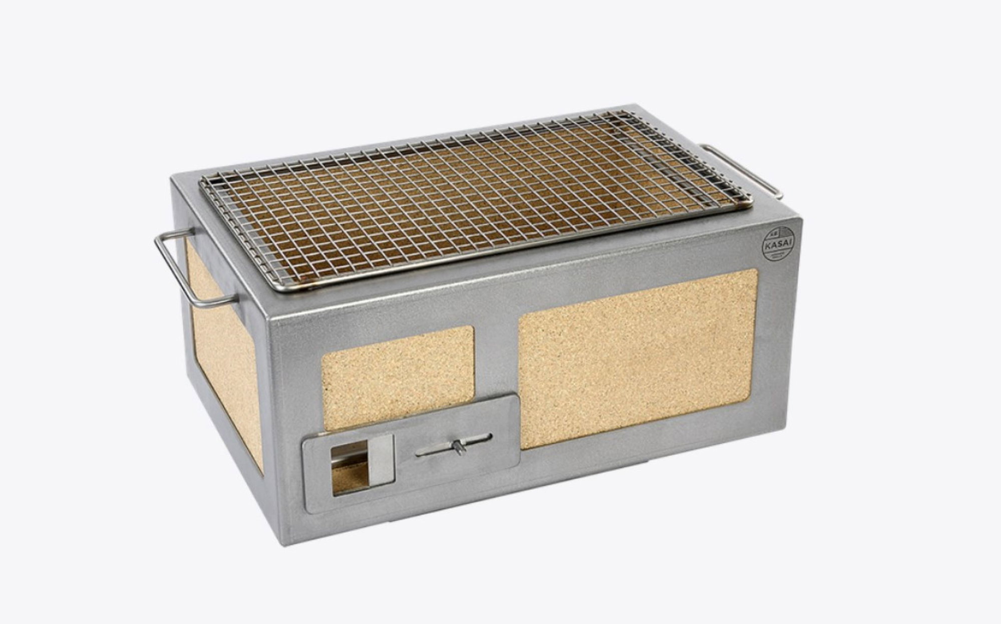 Kasai Konro Grill Little aus Edelstahl, Japanischer Holzkohlegrill Kasai Konro Grill Little aus Edelstahl, Japanischer Holzkohlegrill