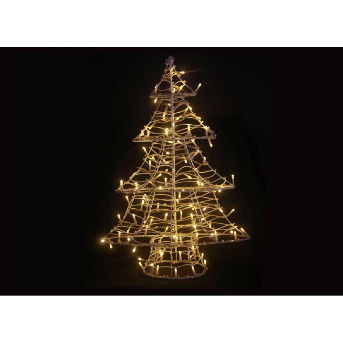 Weihnachtsbaum mit 120 LEDS und Netzteil, 60 cm hoch, warmweiß, Außen HI-920106