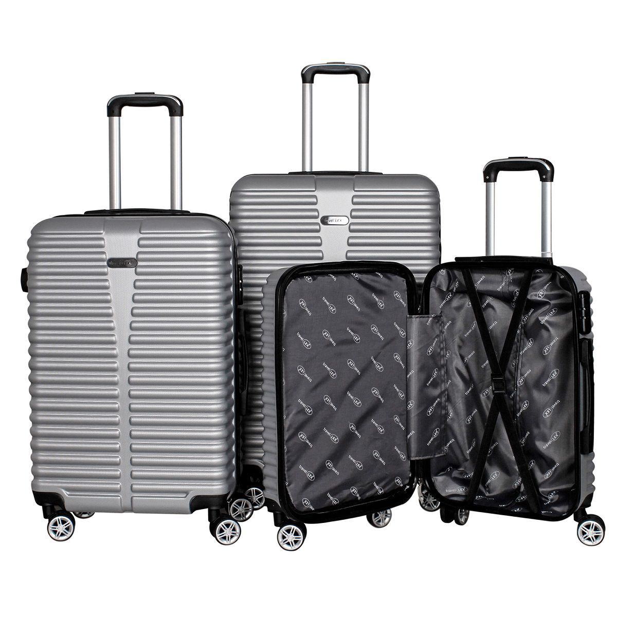 Kofferset 3 teilig, Reisekofferset, Hartschalenkoffer, Trolley LEX-MC3078