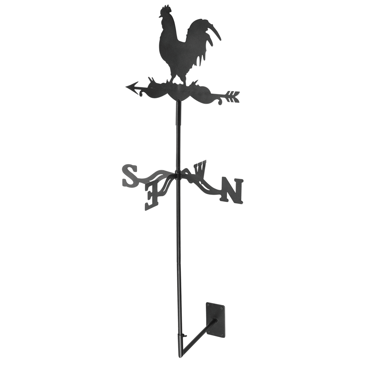 Wetterfahne aus Metall, Windfahne mit Halterung, Windspiel, Wetterhahn ES-WV19 Wetterfahne aus Metall, Windfahne mit Halterung, Windspiel, Wetterhahn ES-WV19