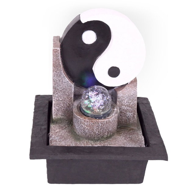 Zimmerbrunnen mit LED-Beleuchtung, Dekobrunnen “Yin Yang” für die Wohnung NA196 Zimmerbrunnen mit LED-Beleuchtung, Dekobrunnen “Yin Yang” für die Wohnung NA196