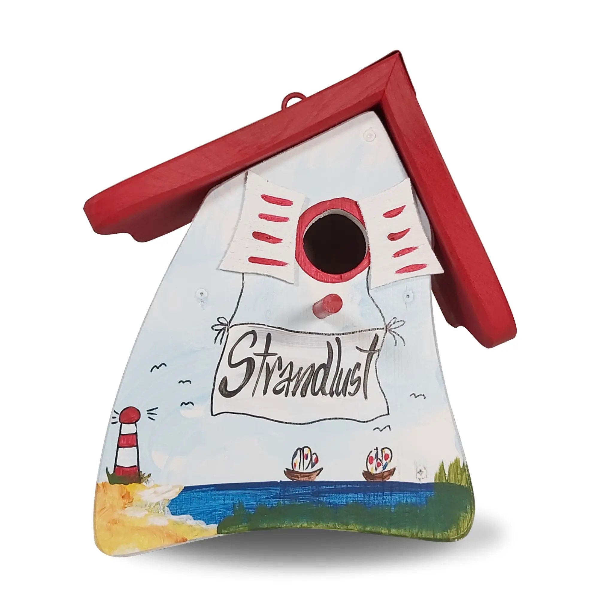 Nistkasten Nistmini Strandlust, Vogelhaus Holz, Brutkasten