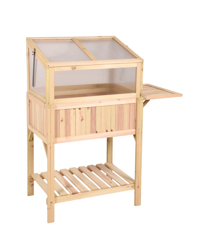 Gewächshaus aus Holz mit Polycarbonat für Garten und Balkon Gewächshaus aus Holz mit Polycarbonat für Garten und Balkon