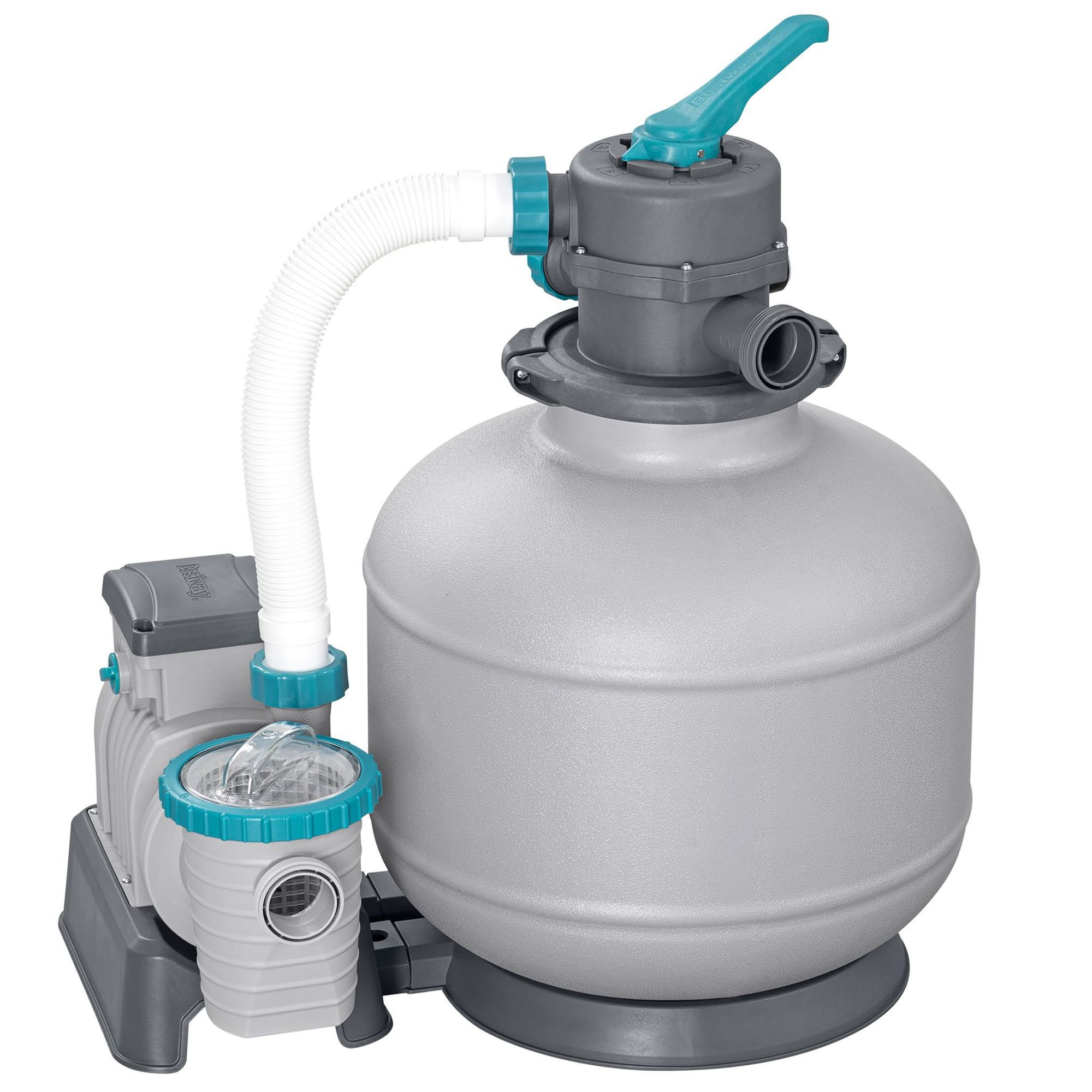 Sandfilteranlage mit Zeitschaltuhr 8.327 lh für Pools 1.100–51.400 l