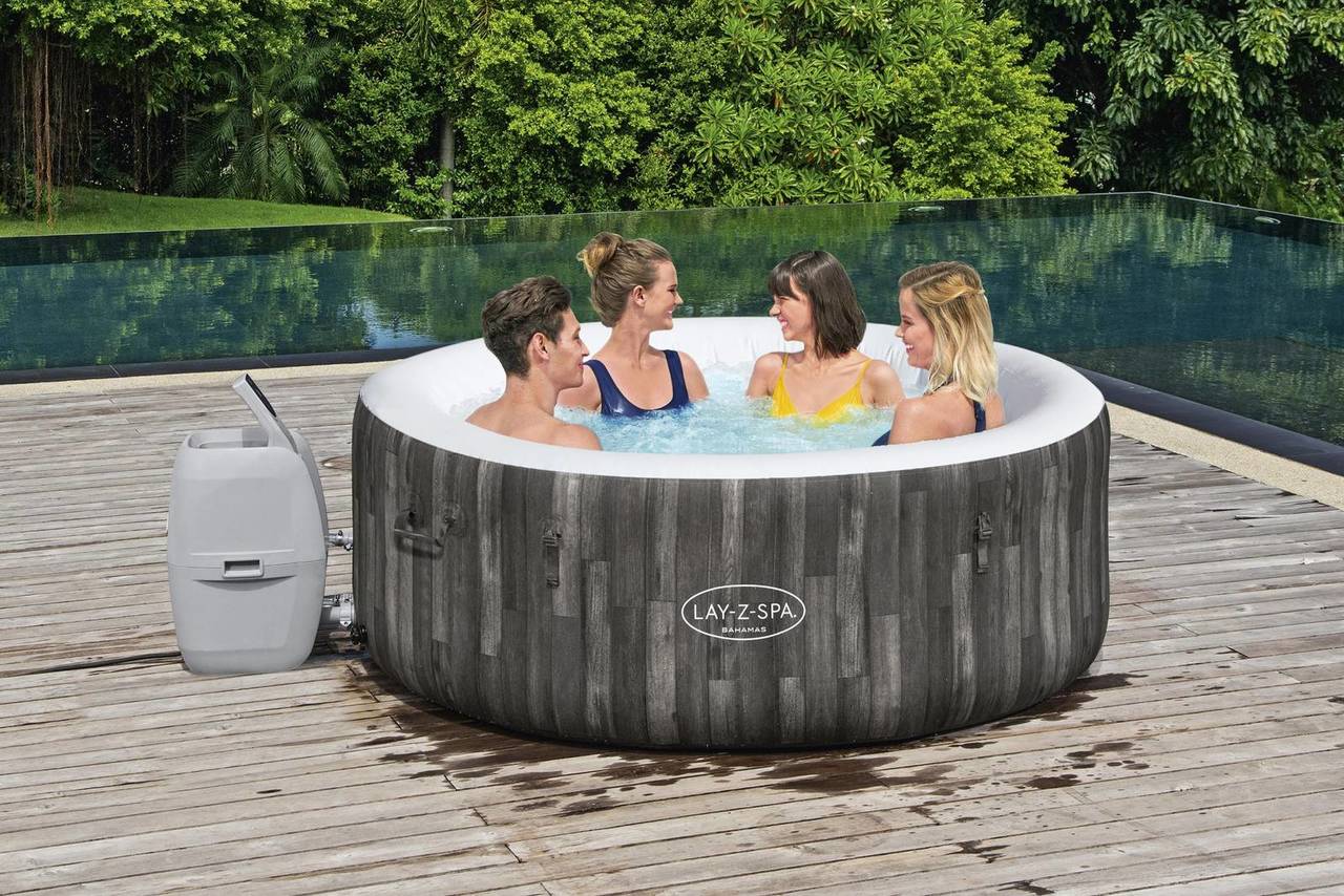 LAY-Z-SPA Bahamas AirJet Whirlpool, 180 x 66 cm, Holz-Optik 60005_22
