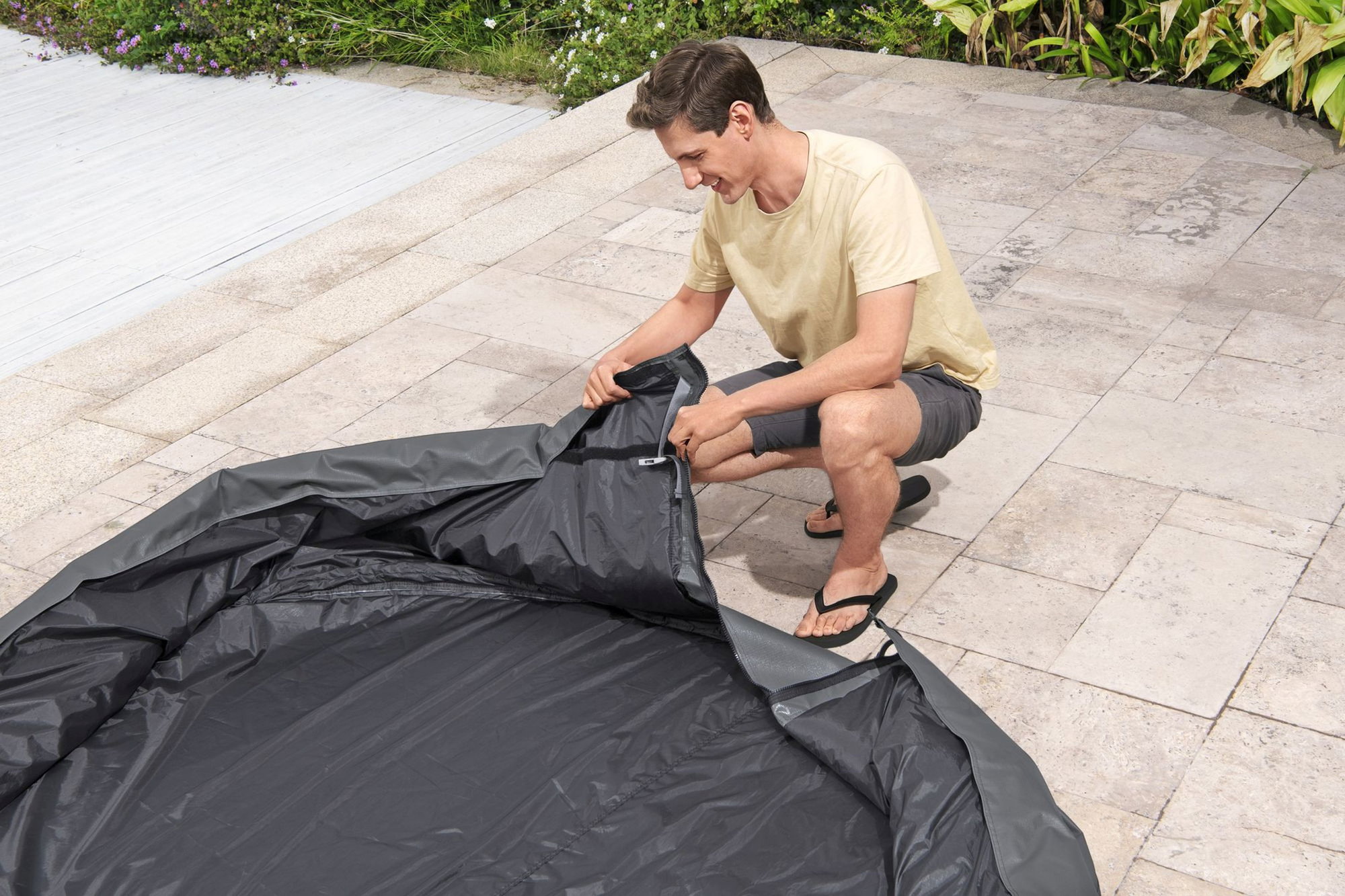 LAY-Z-SPA Abdeckung EnergySense Plus Thermo 216 x 80 cm rund