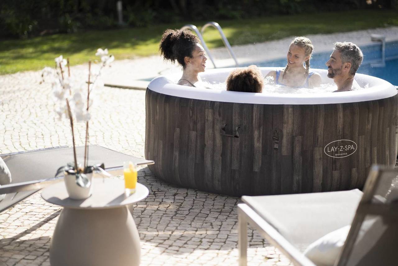 LAY-Z-SPA Bahamas AirJet Whirlpool, 180 x 66 cm, Holz-Optik 60005_22