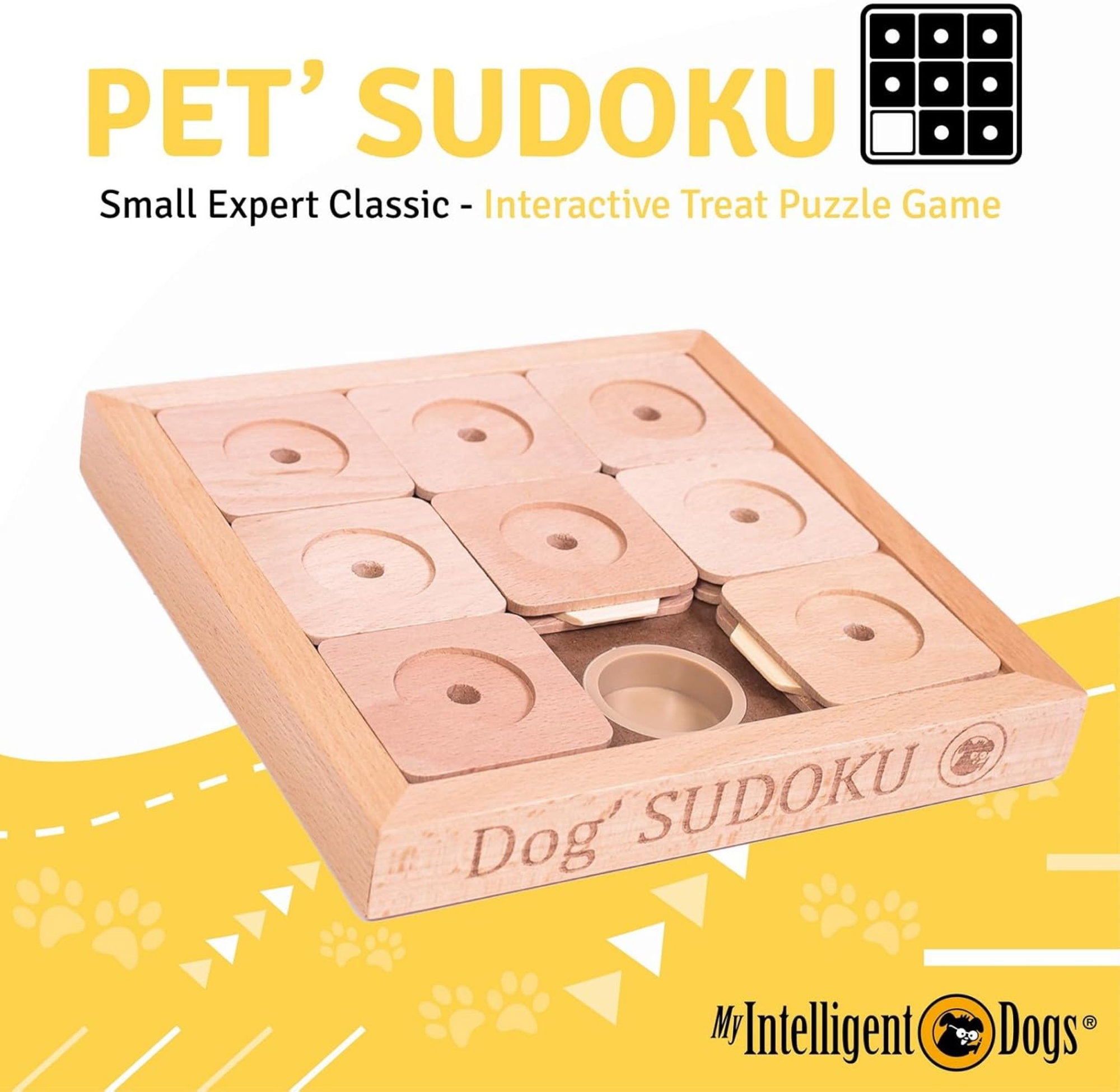 Hundespielzeug Sudoku Small Expert, Holz, für Hunde und Katzen Level 3