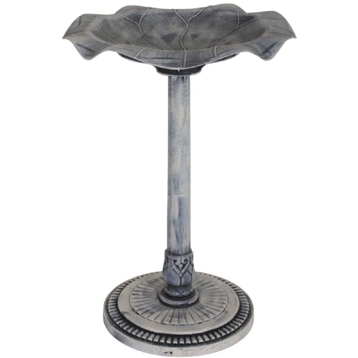 Vogeltränke mit Ständer, Kunststoff Stein-Optik, Vogelbecken HI-315080 Vogeltränke mit Ständer, Kunststoff Stein-Optik, Vogelbecken HI-315080