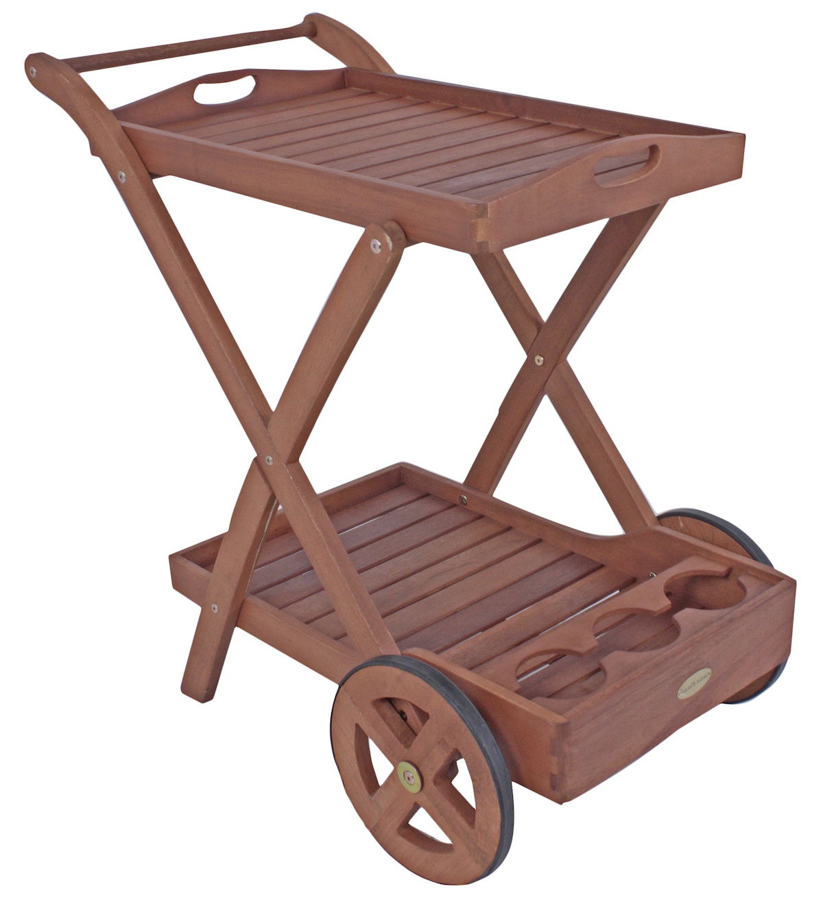 Teewagen TOLEDO, Holz, rollbar, Tablett abnehmbar
