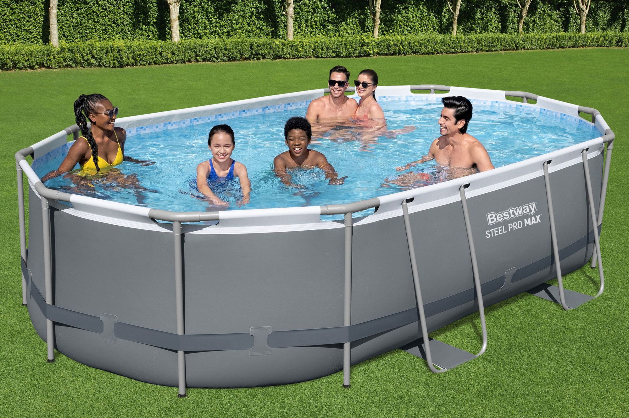 Bestway Steel Pro MAX Frame Pool Komplett-Set 488 x 305 x 107 cm Bestway Steel Pro MAX Frame Pool Komplett-Set 488 x 305 x 107 cm