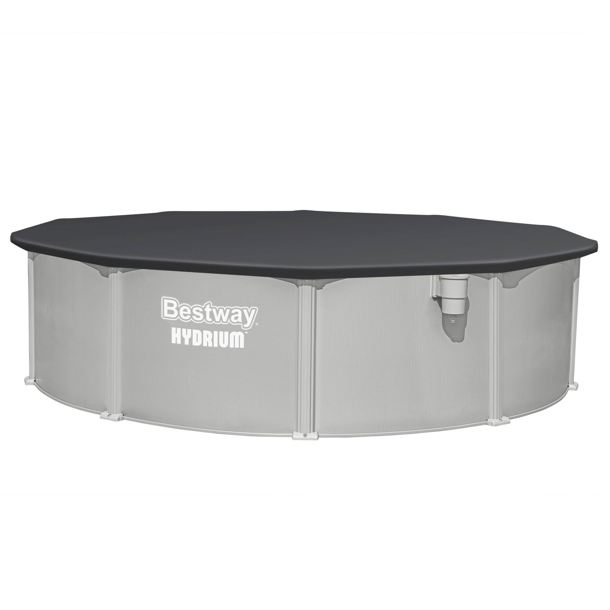 Bestway Hydrium Stahlwandpool Komplett-Set Ø 457 x 122 cm rund