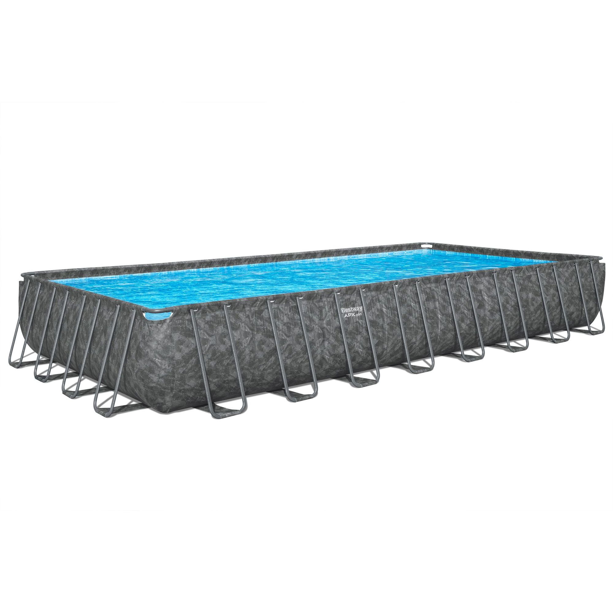 estway APX365 winterfestes Frame Pool Komplett-Set 956 x 488 x 132 cm