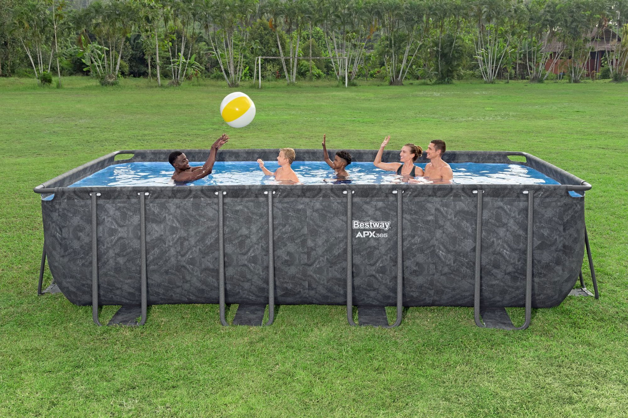 Bestway APX365 winterfestes Frame Pool Komplett-Set 549 x 274 x 132 cm
