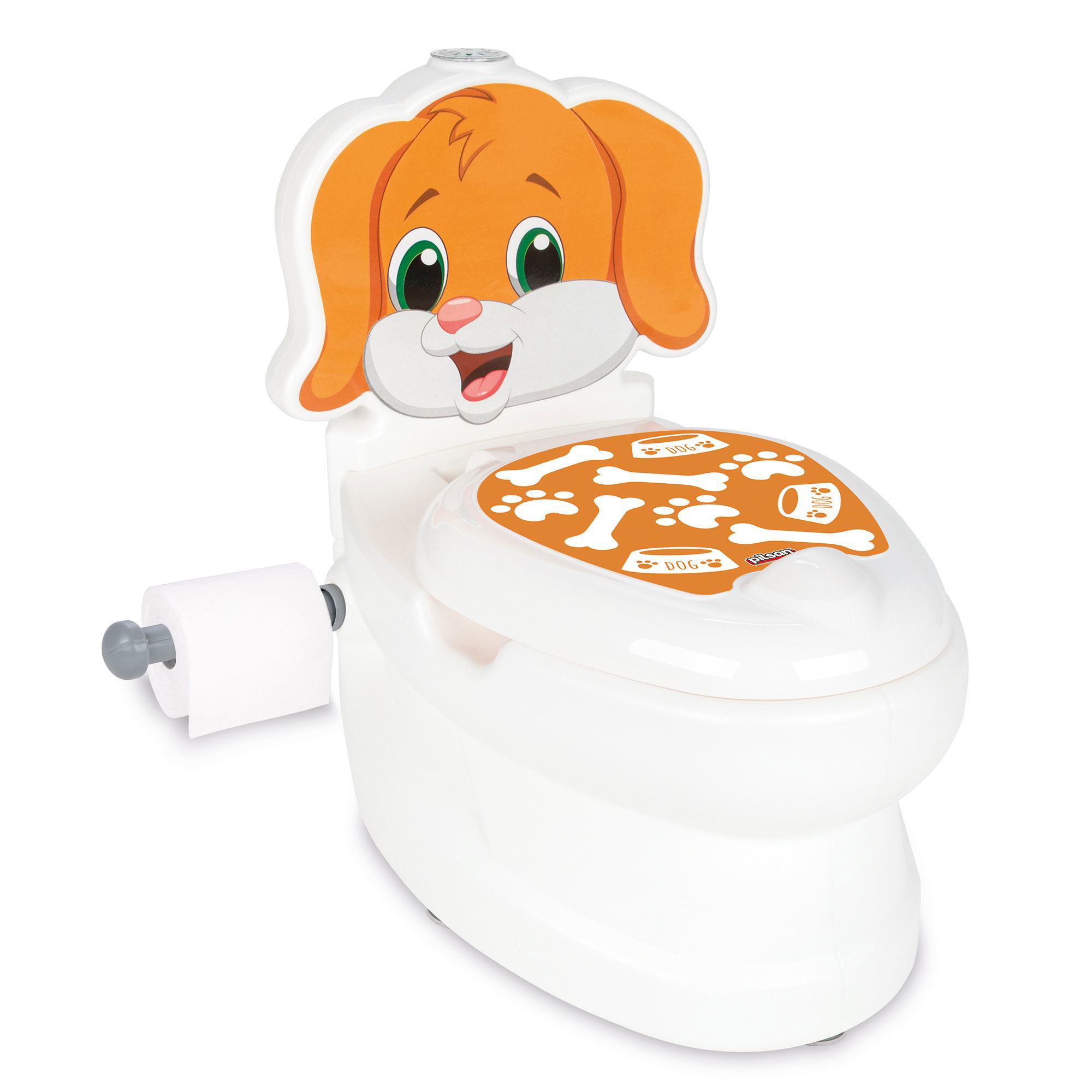 Töpfchen mit Spülgeräusch und verschiedenen Tiermotiven, Kindertoilette PI-07562