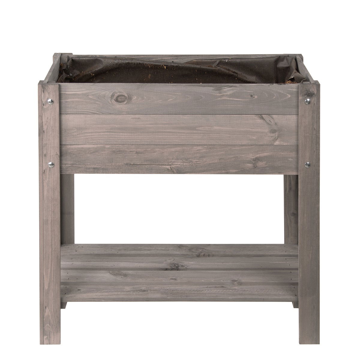 Hochbeet aus Holz mit Ablage, Kräuterbeet, Pflanzkasten